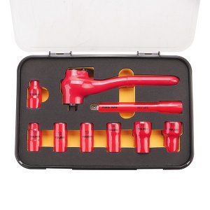9PCS 3/8" DIPPED INSULATED SOCKET SET