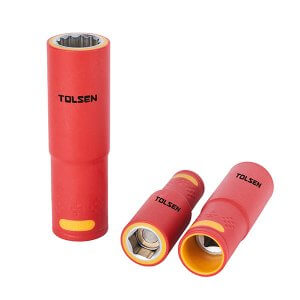 INSULATED SPRING-LOADED MAGNETIC SOCKETS, LONG VERSION